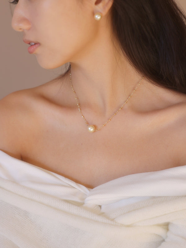 The Sophia 18K South Sea Golden Pearl Necklace