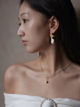 The Mette Gold-Filled Baroque Pearl Drop Earring