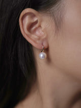 The Mila 18K Solid Gold Edison Pearl Hook Earring