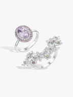 2.5ct Pink Sapphire Cherry Blossom Stackable Ring
