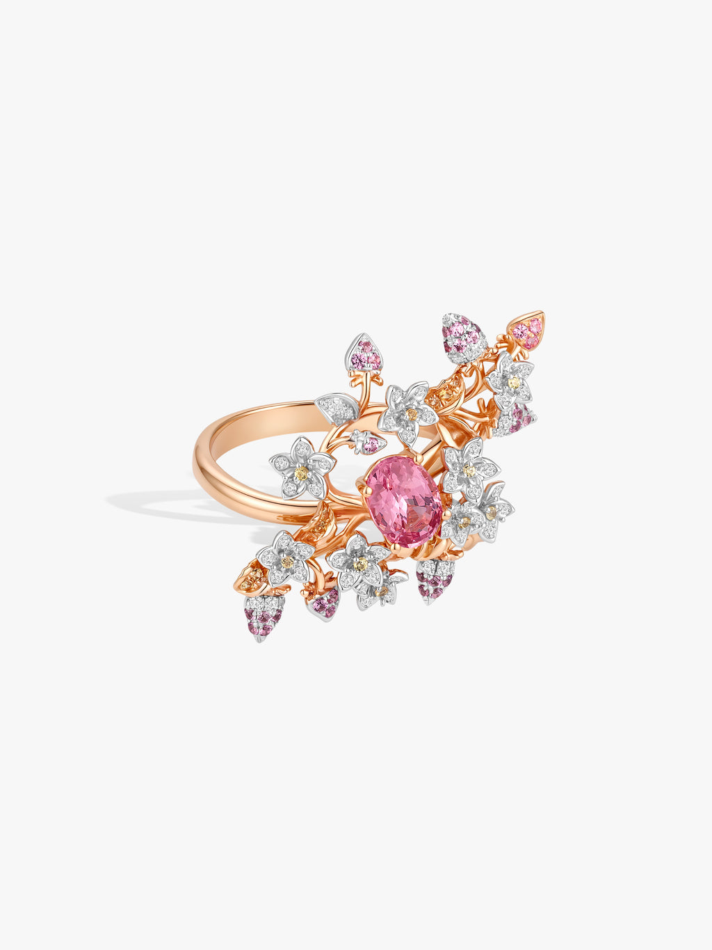 1ct Mahenge Strawberry Natural Diamond Ring