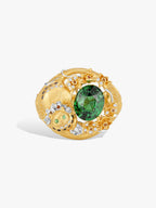 Bespoke Archieve: Cat Floral Signet Ring