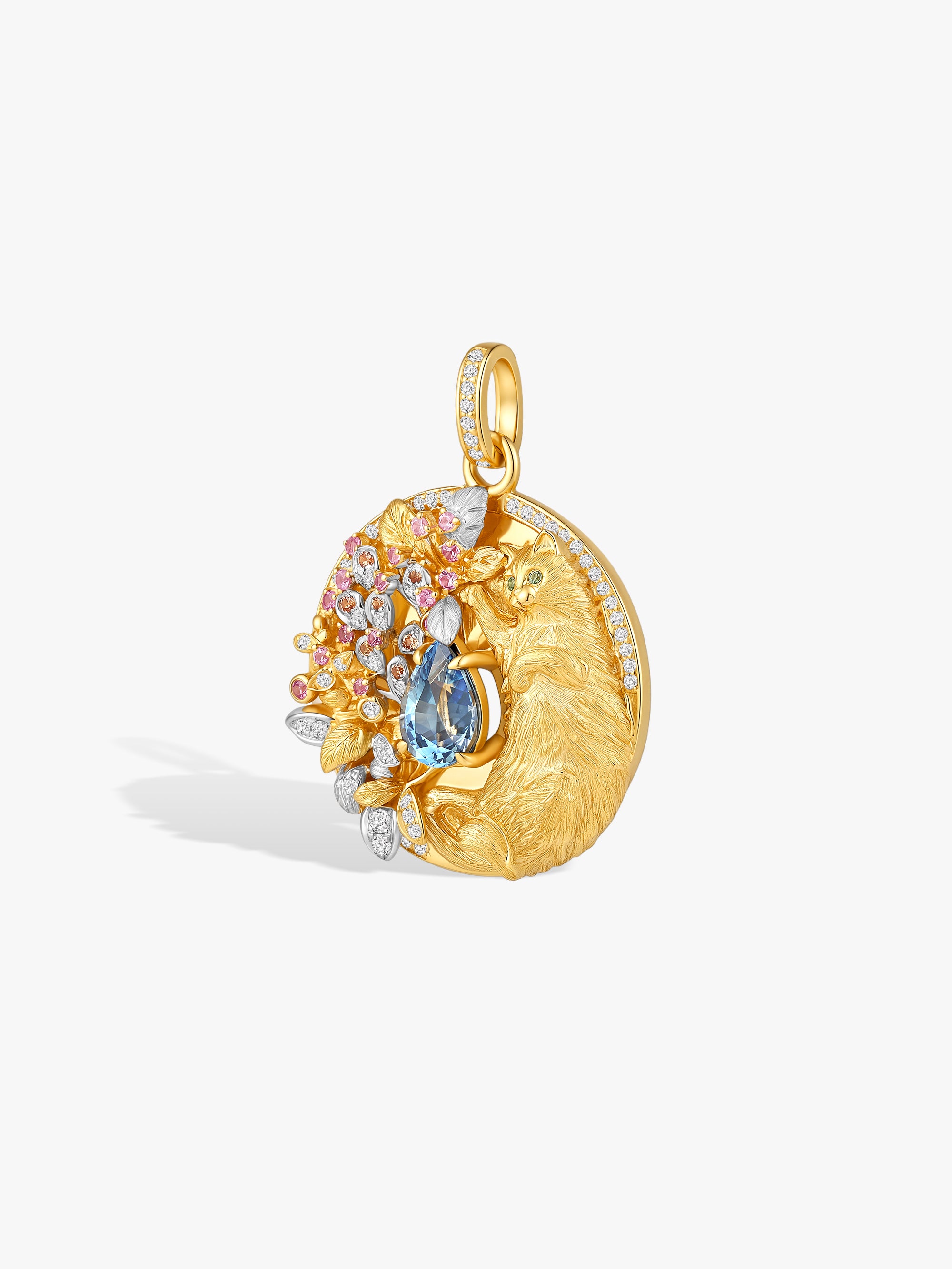 Bespoke Archieve: Cat Blossom Vintage Pendant
