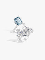 Bespoke Archieve: Aquamarine Celestial Tide Ring