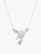 Bespoke Archieve: Swan Wings White Iris Necklace