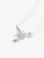 Bespoke Archieve: Swan Wings White Iris Necklace