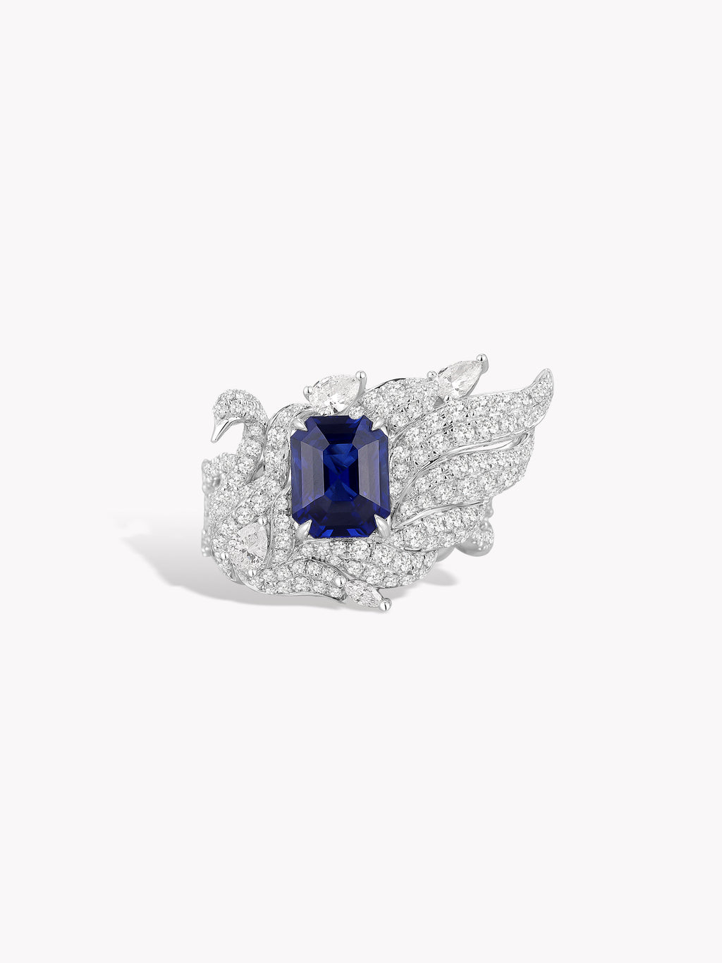 Bespoke Archieve: Elegant Swan Lace Ring