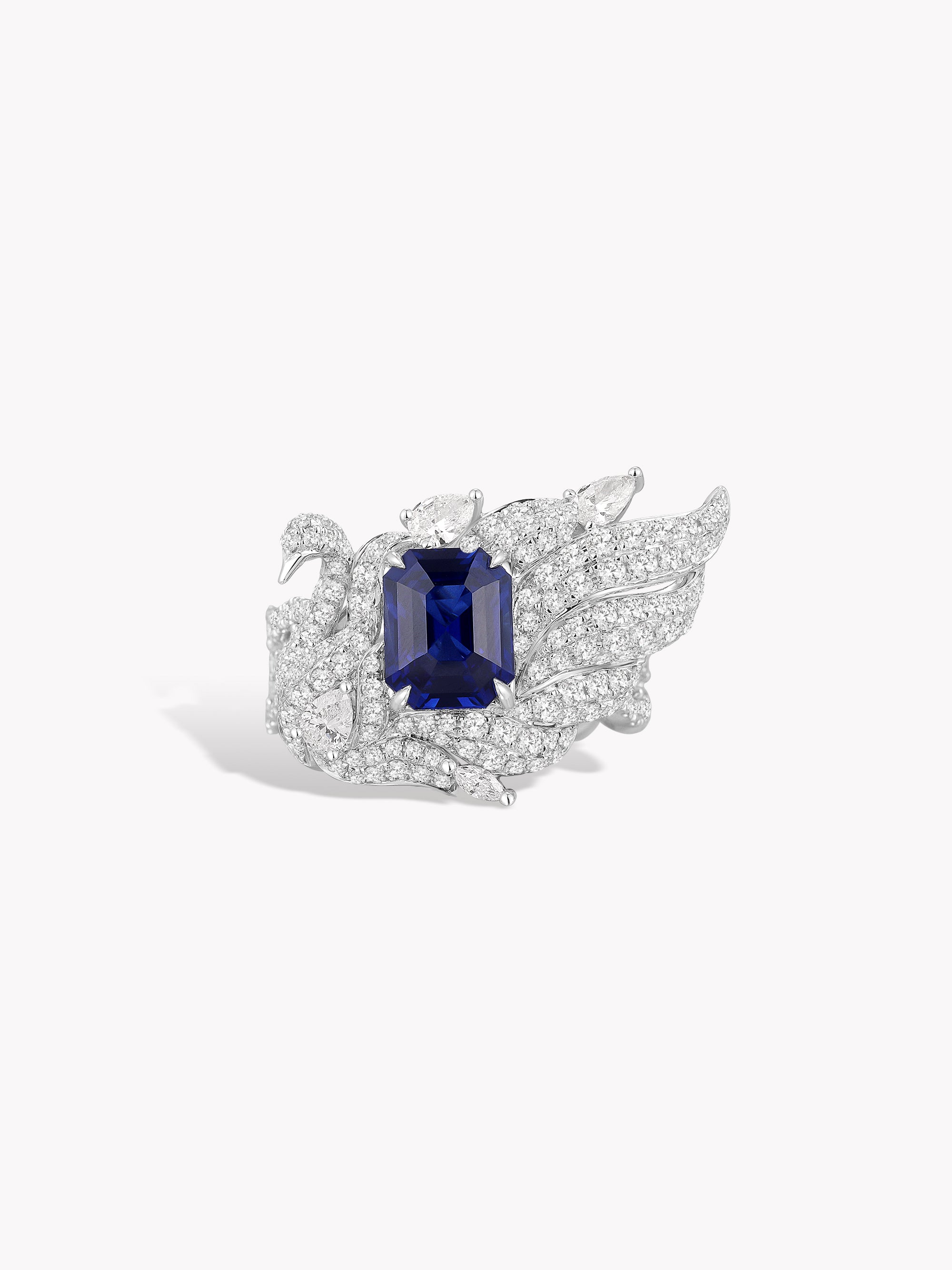 Bespoke Archieve: Elegant Swan Lace Ring
