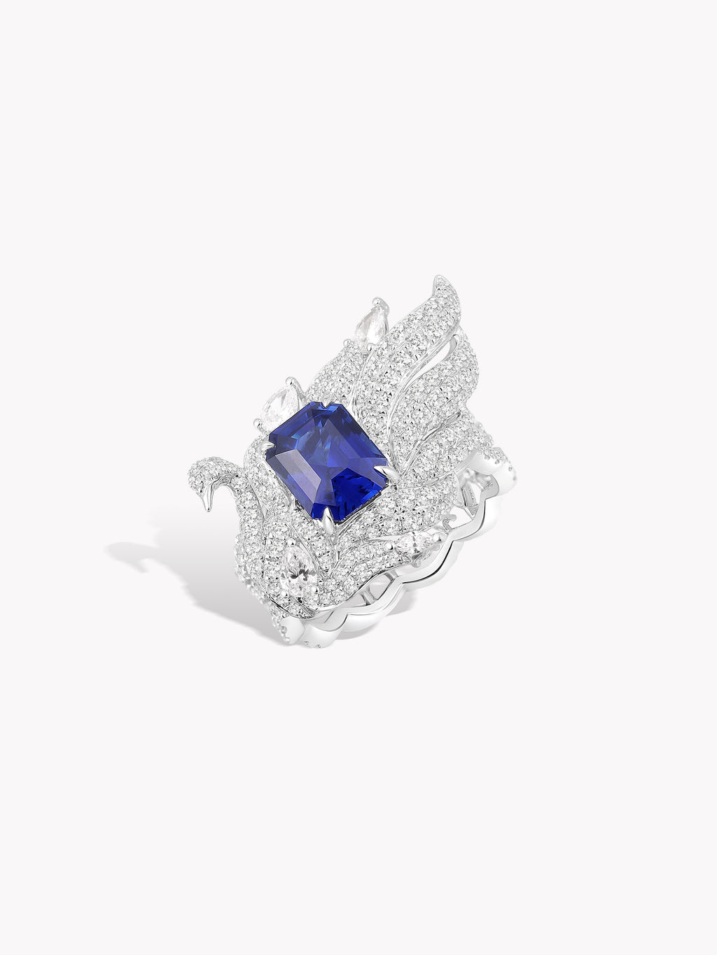 Bespoke Archieve: Elegant Swan Lace Ring
