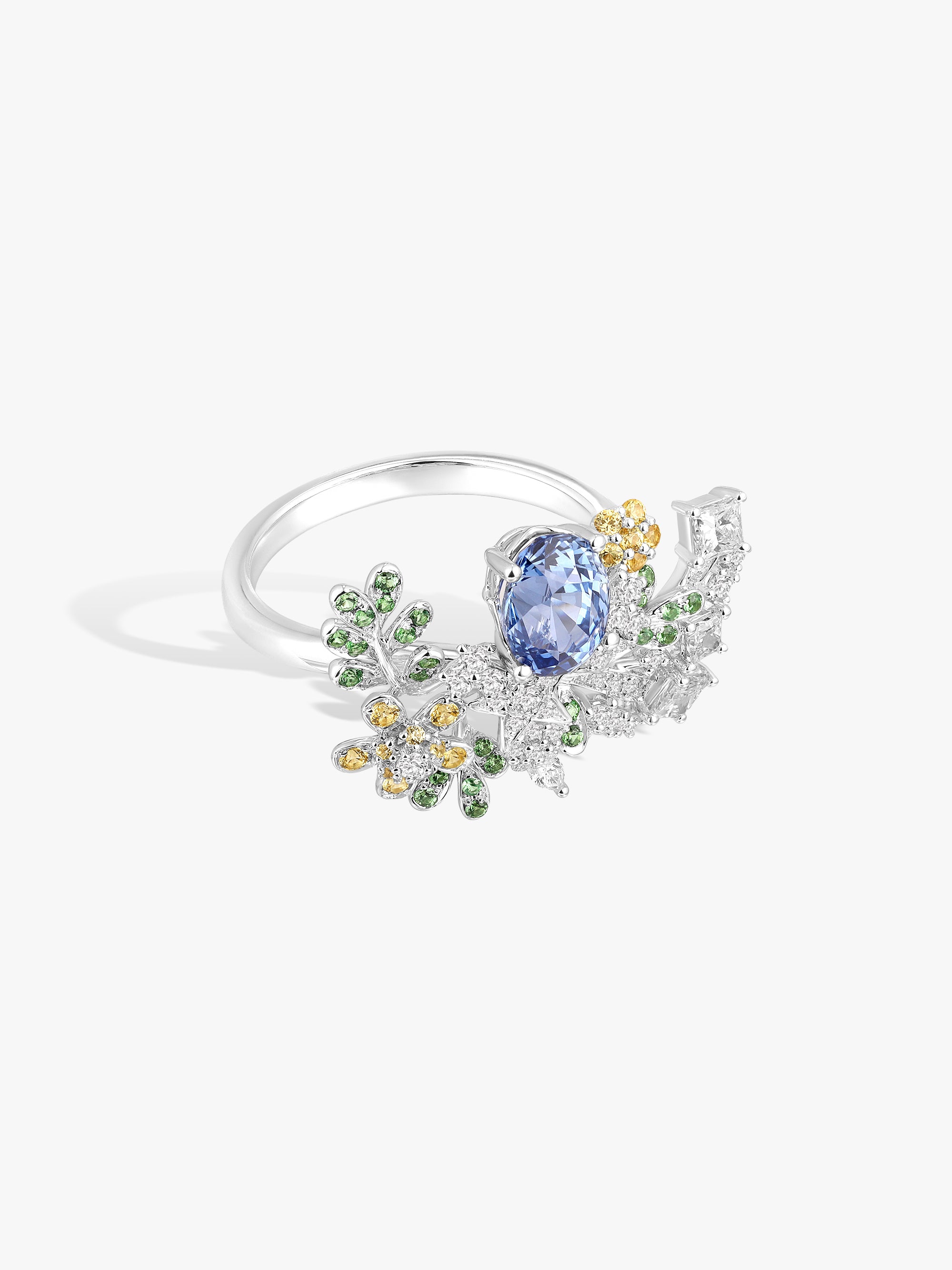 Bespoke Archieve: Starry Floral Branch Ring