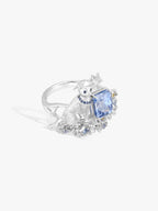 Bespoke Archieve: Kitten Camellia Guardian Ring