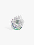 Bespoke Archieve: 1.6ct Green Sapphire Aurora Dream Kitten Ring
