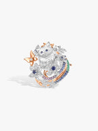 Bespoke Archieve: Aurora Floral Kitten Guardian Ring