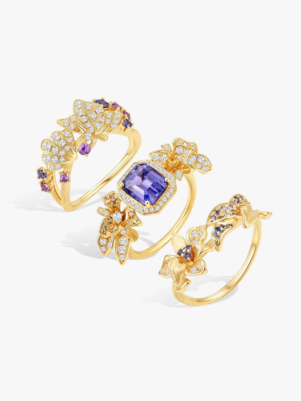 Bespoke Archieve: Butterfly Garden Stackable Ring
