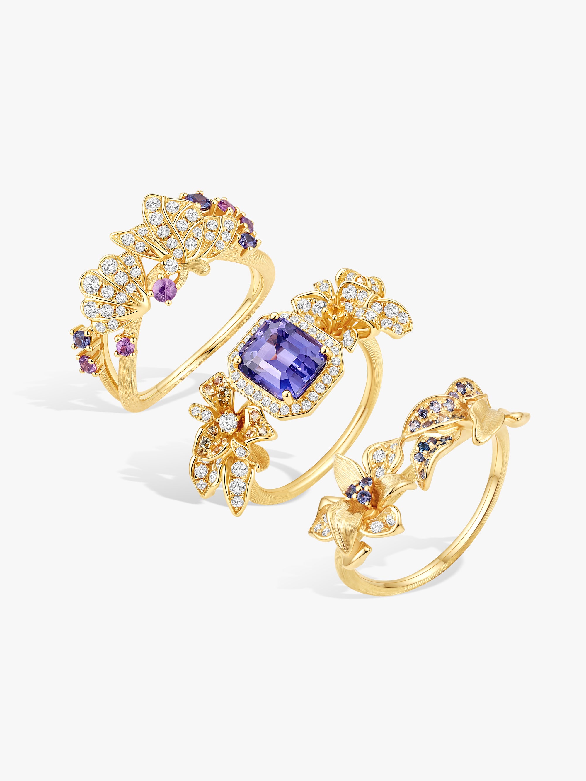 Bespoke Archieve: Butterfly Garden Stackable Ring