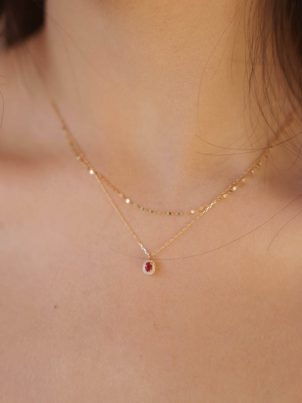 The Bijou 18K Ruby Necklace