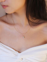 The Billie 18K Solid Gold Emerald Necklace