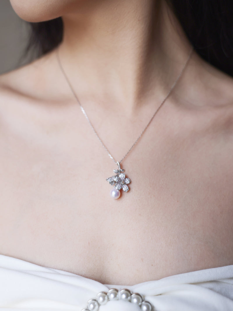 The Argia Silver Akoya Pearl Pendant