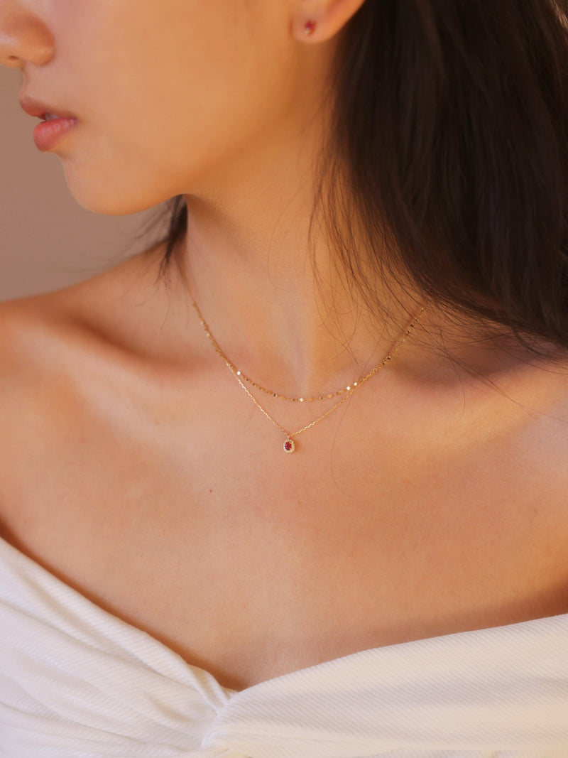 The Bijou 18K Ruby Necklace