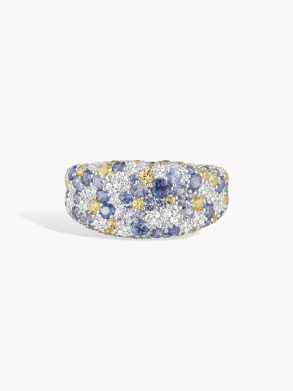 Coloured Donut Sapphire Ring