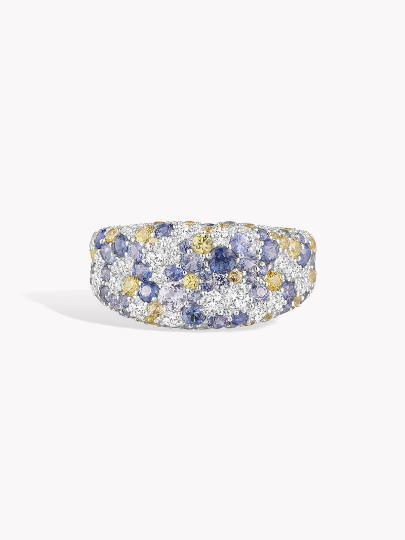 Coloured Donut Sapphire Ring